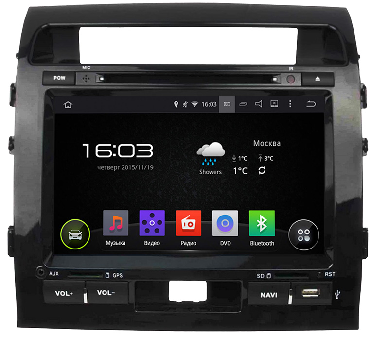     4.4.4 Toyota Land Cruiser 200 (2007 - 2016)  GPS-  Bluetooth Incar AHR-2280